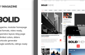 Bolid – Responsive Nachrichten, Magazine und Blog Vorlage