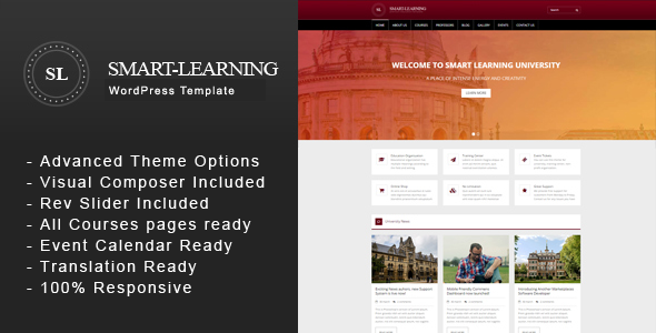 Intelligentes Lernen - Premium-Bildung Corporate WordPress Vorlage