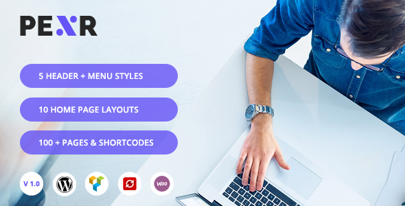 Pexr - Responsive Multipurpose WordPress Vorlage - Geschäft Unternehmen