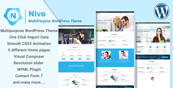 Nivo - Responsive Creative Mehrzweck WordPress Vorlage - Business Corporate