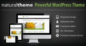 Natürlich – Leistungsfähiges Responsive WordPress Template