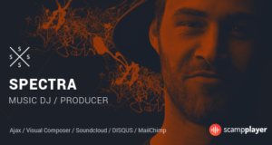 Spectra – kontinuierliche Musikwiedergabe WordPress Template