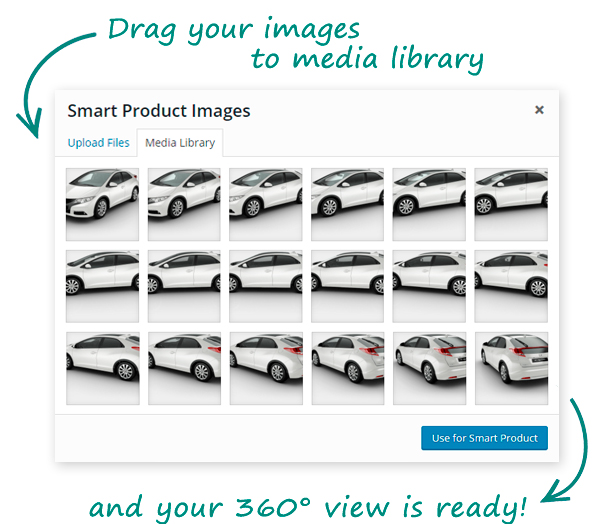 Smart Product Viewer 360 WordPress-Backend