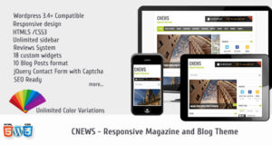 CNEWS - Responsives Magazin und Blog Vorlage