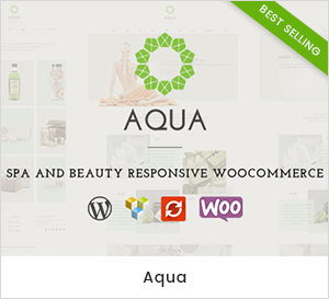 WooCommerce WordPress Template für Aqua - Spa und Beauty