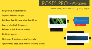 Beiträge Pro – WordPress Plugin