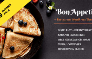 Bon Appetit – Restaurant WordPress Vorlage