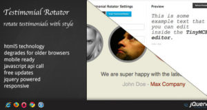 DZS WordPress Testimonial Rotator