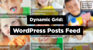 Dynamisches Gitter: WordPress Posts Feed Slider