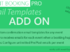 Event Booking Pro: Email Vorlagen Addon