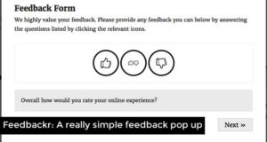 Feedbackr – Wirklich einfaches Feedback Popup