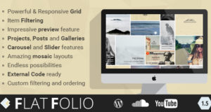 FlatFolio – Flat & Cool WP-Portfolio