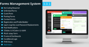 Forms Management System-WordPress Frontend Plugin