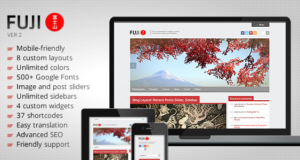 Fuji - Sauber reagierendes WordPress Layout