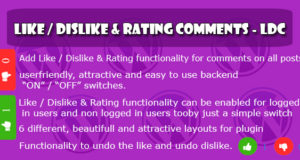 Gefällt mir nicht mögen & Bewertung Kommentare – LDC