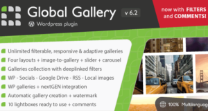 Globale Galerie - Responsive Galerie von WordPress