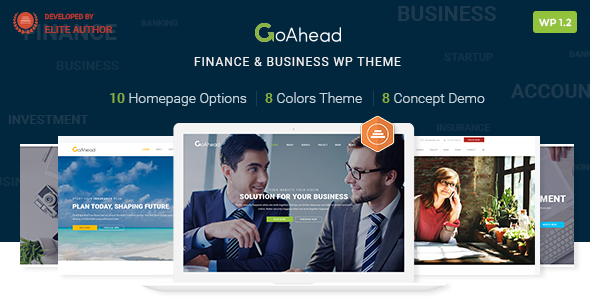 Finanzen WordPress Template | Finanzen WP GoAhead (Finanzen, Buchhaltung, Consulting, Startup)