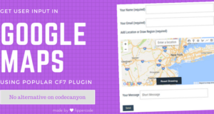 Google Maps Erweiterung für das WordPress-Plugin von CF7