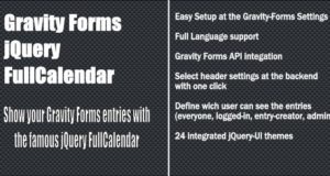 Gravitationsformen – jQuery fullCalendar