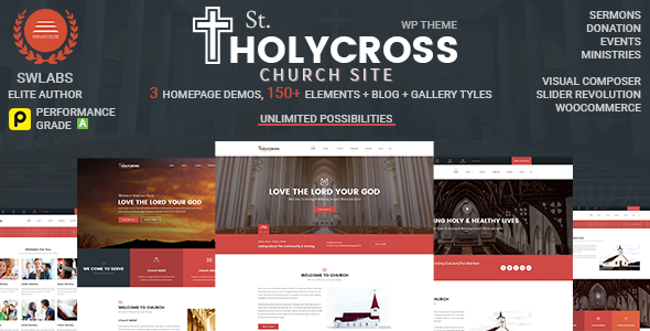 Church WordPress Theme |  HolyCross Kirche