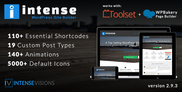 Intensiv - Shortcodes und Site Builder für WordPress