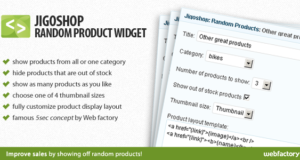 Jigoshop zufällige Produkt Widget