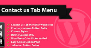 Kontaktieren Sie uns Tab Menu – WordPress Plugin