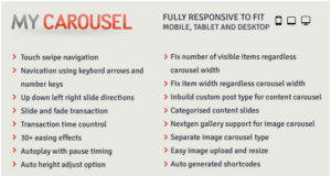 MyCarousel – Responsives Karussell WordPress Plugin