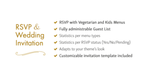 RSVP und Hochzeitseinladung WordPress Plugin