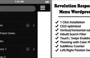 Revolution Responsive Menü WordPress