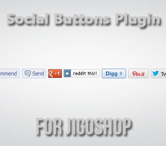 Soziale Knöpfe für Jigoshop