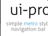 UI-Pro - Einfache Metro Style Navigationsleiste für WP