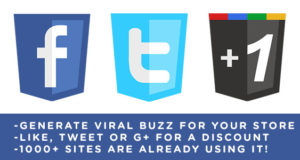 Viruscoupon WP E-Commerce – Share / Tweet = Rabatt