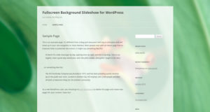 Vollbild Hintergrund Diashow für WordPress