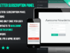 WP Flat Newsletter Abonnement Panel