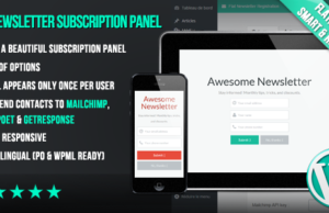 WP Flat Newsletter Abonnement Panel