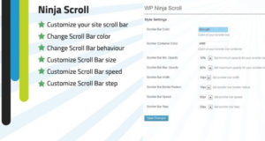 WP Ninja Scroll Bar-Anpassung