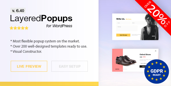 Popup Plugin für WordPress - Ebenen Popups