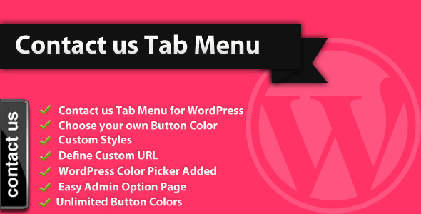 Kontaktieren Sie uns Tab Menu - WordPress Plugin