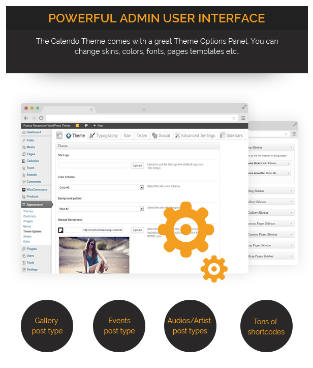 Responsives WordPress Template von Calendo