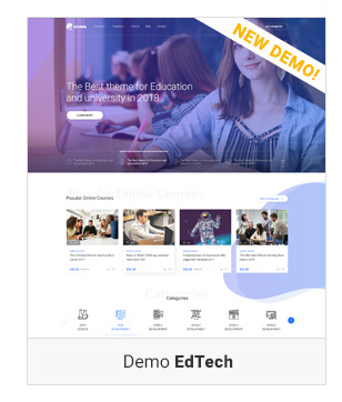 Bildung WordPress Layout - Demo EdTech