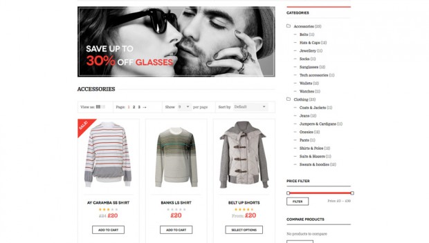 WooCommerce WordPress Thema DW Trendy