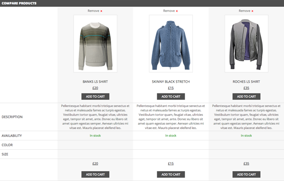 YITH WooCommerce Vergleichsliste