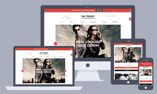 Responsive eCommerce WordPress Thema DW Trendy