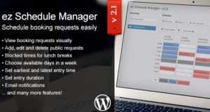ez Schedule Manager – WordPress Plugin