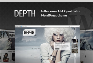 Tiefe - Vollbild-WordPress-Template für das AJAX-Portfolio