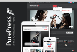 PurePress - responsives & retina-ready Portfolio - WordPress-Template