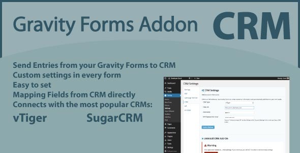 Gravity Forms CRM Addon