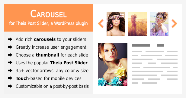 Karussell für Theia Post Slider