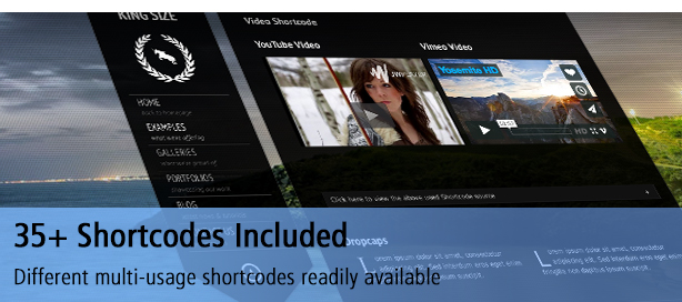 35 einzigartige Shortcodes verfügbar